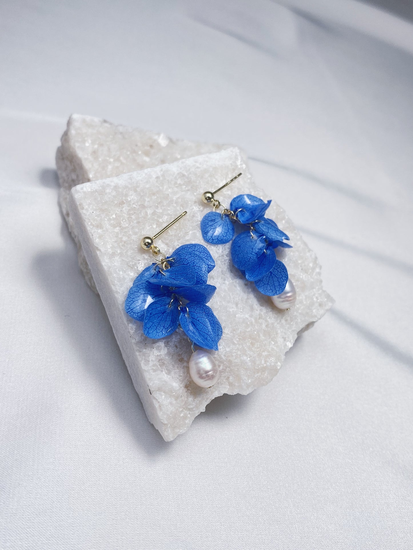 Petals of Elegance Hydrangea Earrings