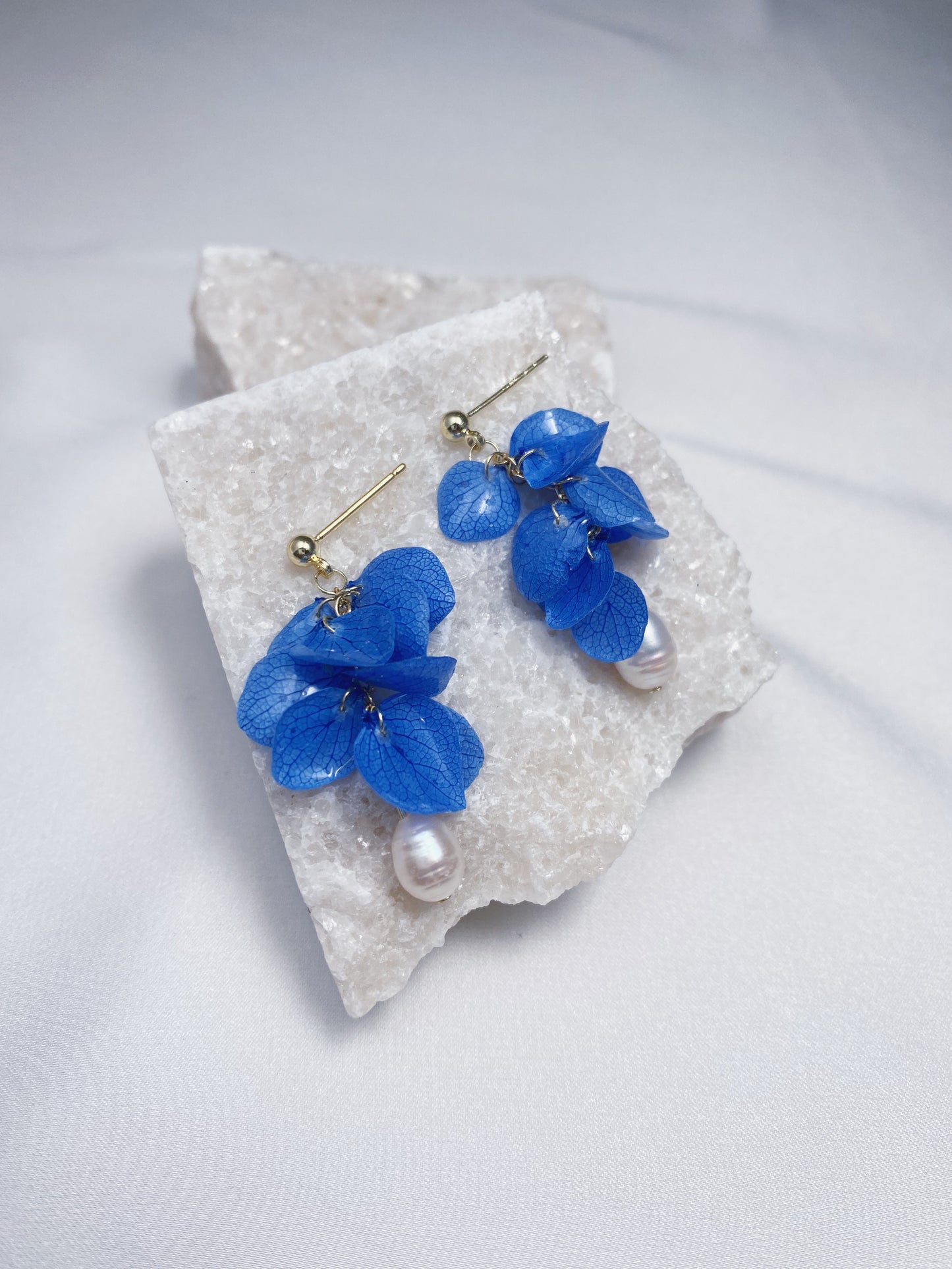 Petals of Elegance Hydrangea Earrings