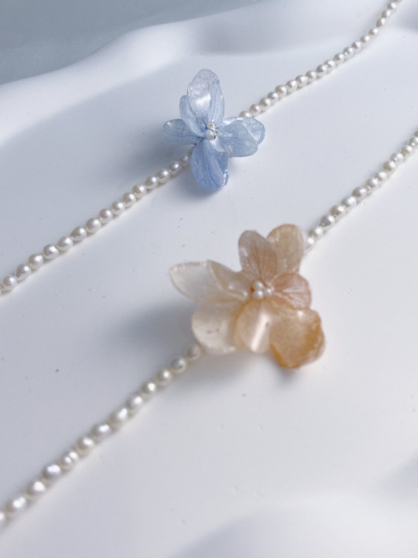 Hydrangea Seed Pearl Necklace