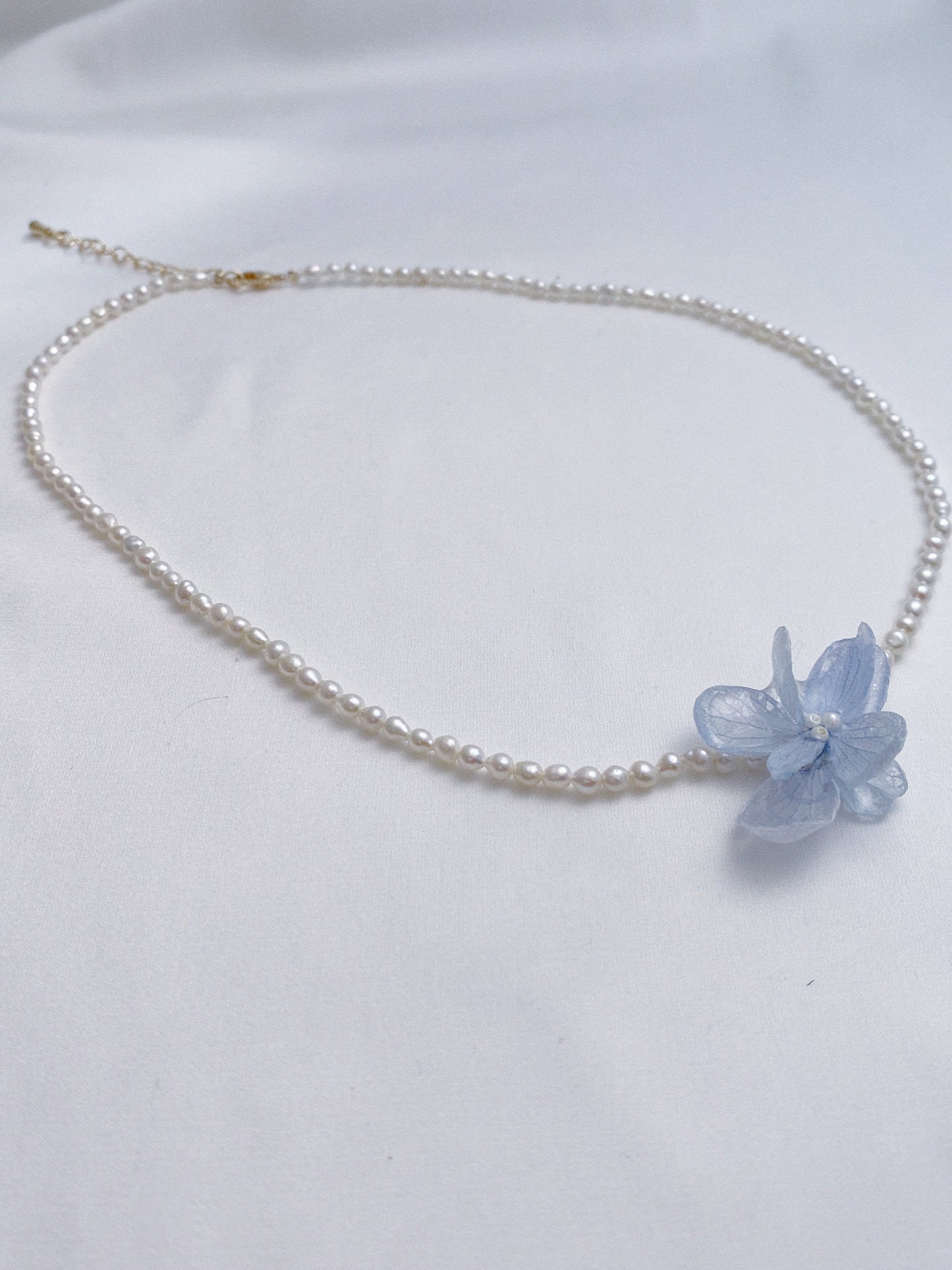 Hydrangea Seed Pearl Necklace