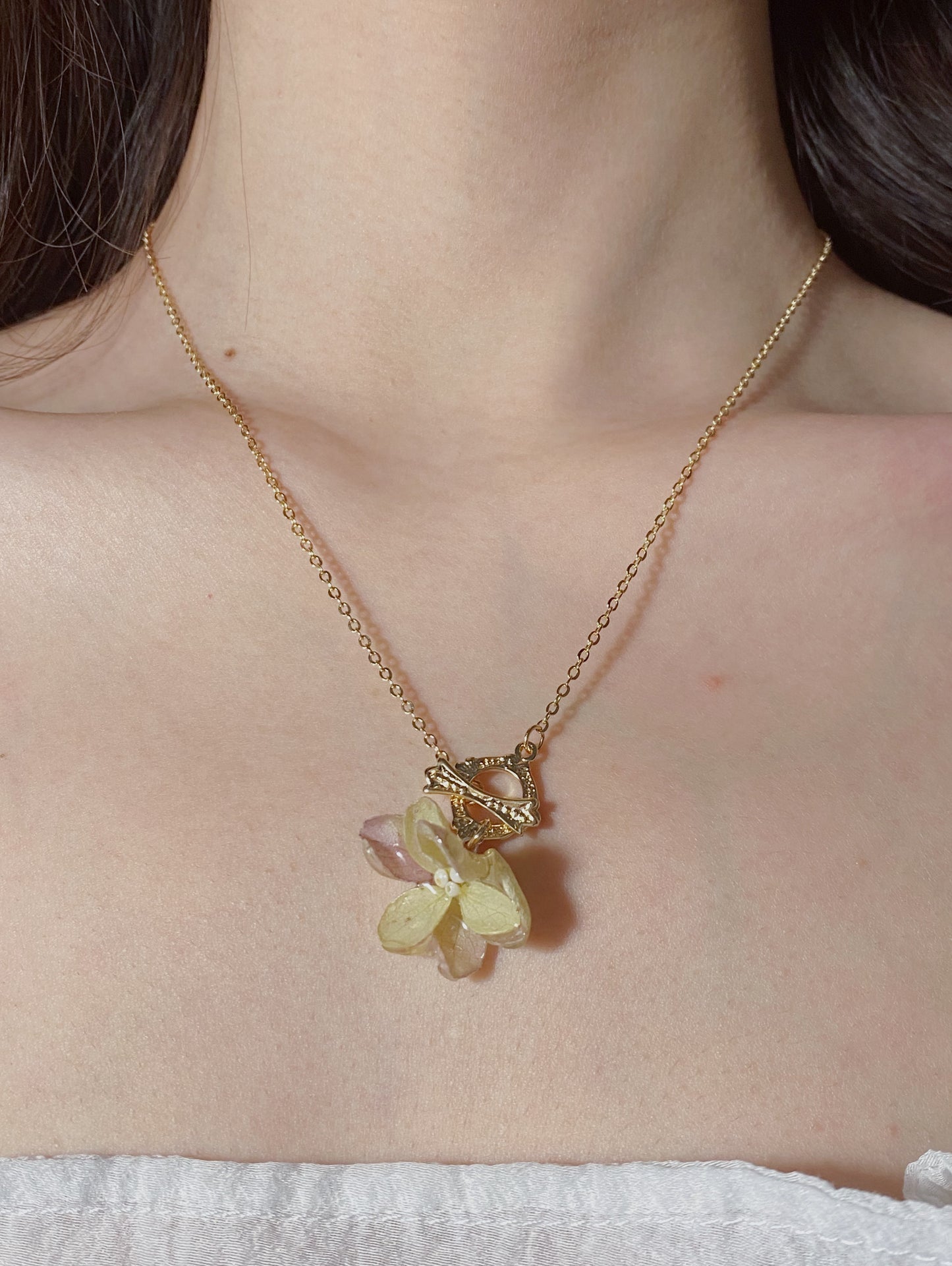 Timeless Hydrangea Necklace